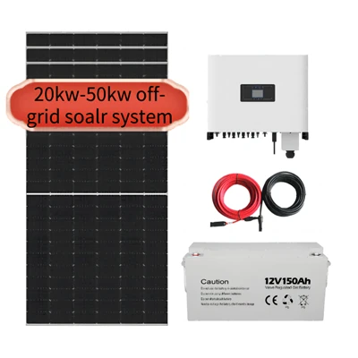 Paquete completo de sistema de energía solar.