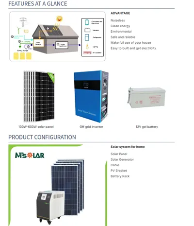 sistema solar 1kw/hogar